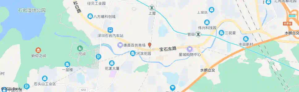 深圳石岩影剧院北_公交站地图_深圳公交_妙搜公交查询2025