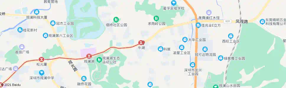 深圳牛湖市场_公交站地图_深圳公交_妙搜公交查询2025