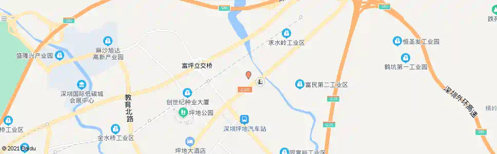 深圳坪地人民医院_公交站地图_深圳公交_妙搜公交查询2025