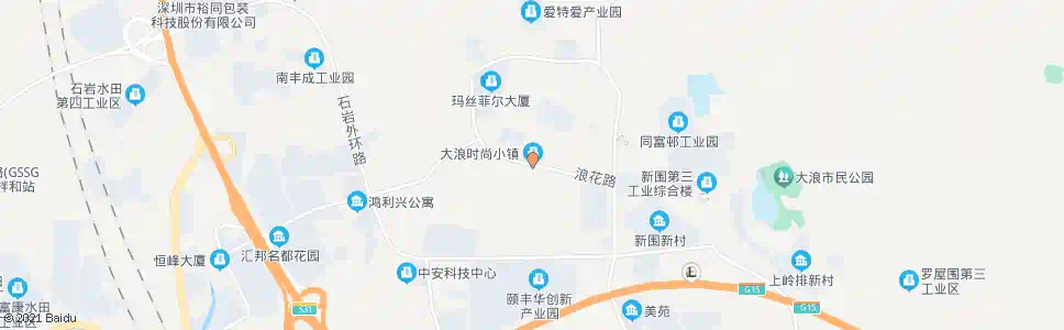 深圳浪花路中_公交站地图_深圳公交_妙搜公交查询2025