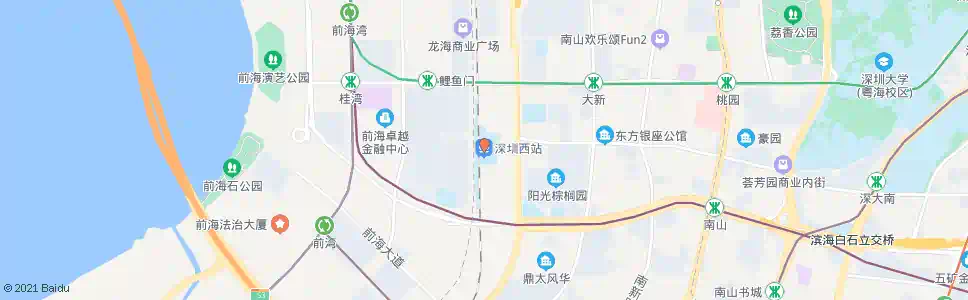 深圳时尚创意城西_公交站地图_深圳公交_妙搜公交查询2025