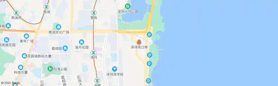 深圳深圳湾口岸_公交站地图_深圳公交_妙搜公交查询2025