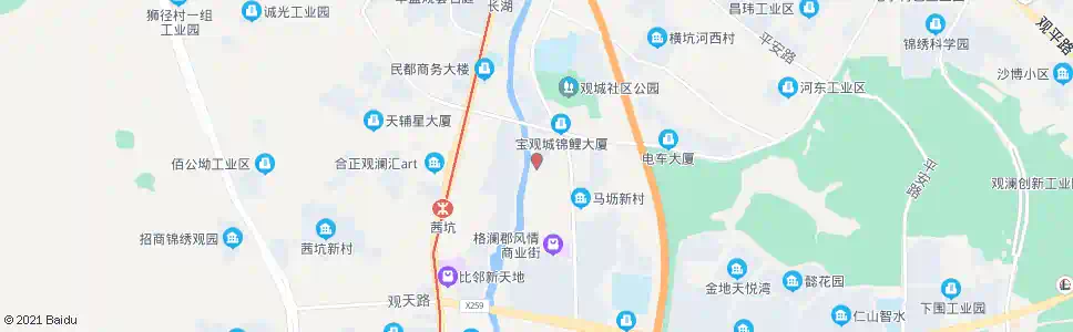 深圳观澜商会_公交站地图_深圳公交_妙搜公交查询2025