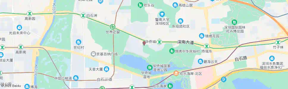 深圳何香凝美术馆1_公交站地图_深圳公交_妙搜公交查询2025