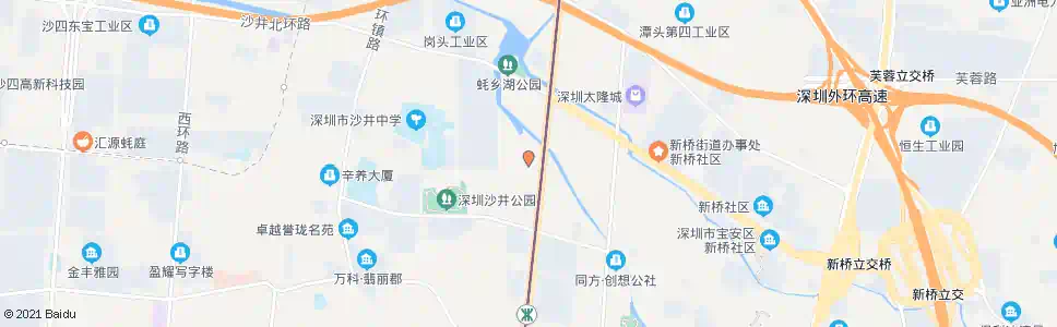 深圳沙井防保所_公交站地图_深圳公交_妙搜公交查询2025
