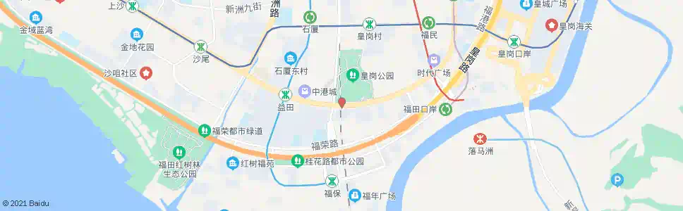 深圳益田花园_公交站地图_深圳公交_妙搜公交查询2025