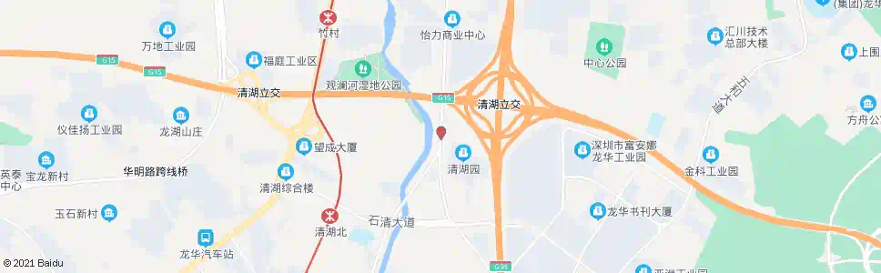 深圳硅谷动力清湖园_公交站地图_深圳公交_妙搜公交查询2025