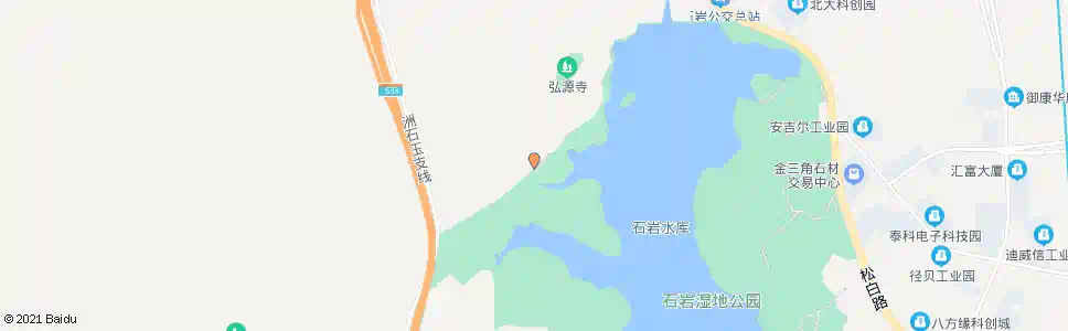 深圳石岩湖度假村_公交站地图_深圳公交_妙搜公交查询2025