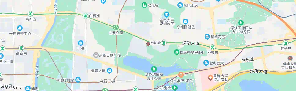 深圳何香凝美术馆2_公交站地图_深圳公交_妙搜公交查询2025