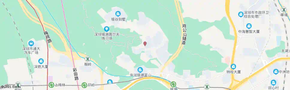 深圳银湖宿舍_公交站地图_深圳公交_妙搜公交查询2025