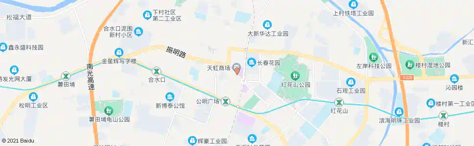深圳光明新区读书馆西_公交站地图_深圳公交_妙搜公交查询2025