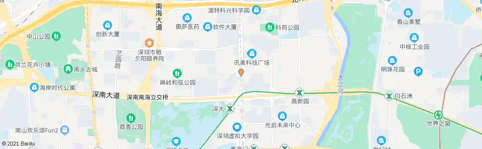 深圳深南科苑立交北_公交站地图_深圳公交_妙搜公交查询2025