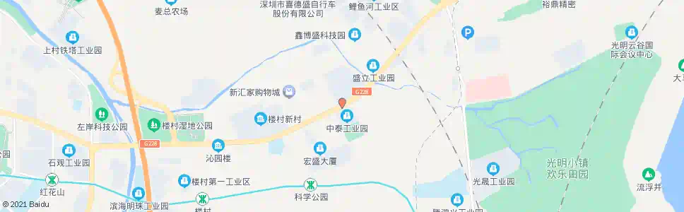 深圳中泰工业园_公交站地图_深圳公交_妙搜公交查询2025