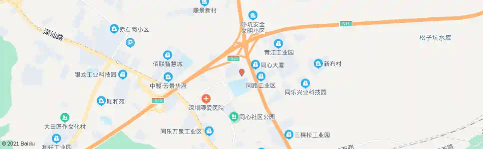 深圳同心工业园_公交站地图_深圳公交_妙搜公交查询2025