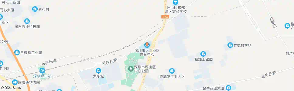 深圳大工业区体育中心_公交站地图_深圳公交_妙搜公交查询2025