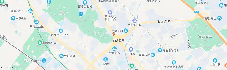 深圳西乡立交_公交站地图_深圳公交_妙搜公交查询2025