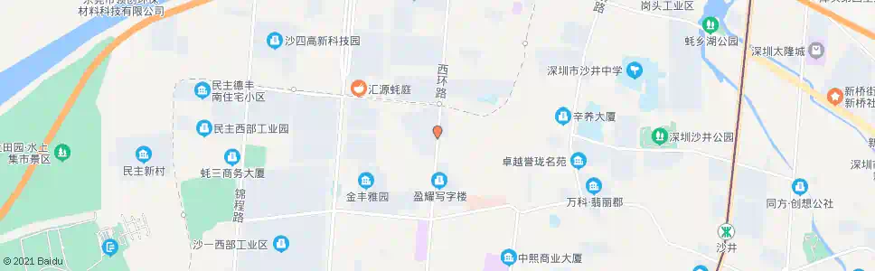 深圳西环沙二新村_公交站地图_深圳公交_妙搜公交查询2025