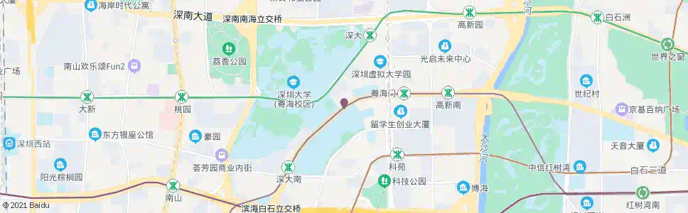 深圳白石仔路口_公交站地图_深圳公交_妙搜公交查询2025