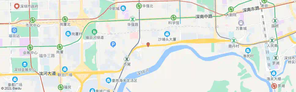 深圳滨河华强天桥_公交站地图_深圳公交_妙搜公交查询2025