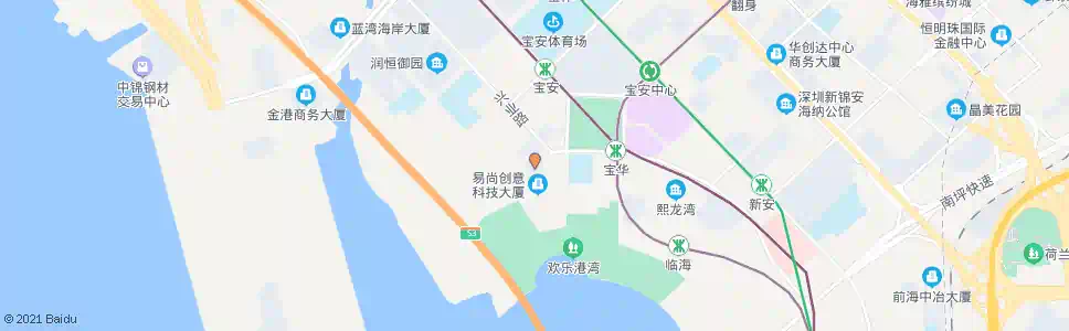 深圳荣超滨海大厦_公交站地图_深圳公交_妙搜公交查询2025