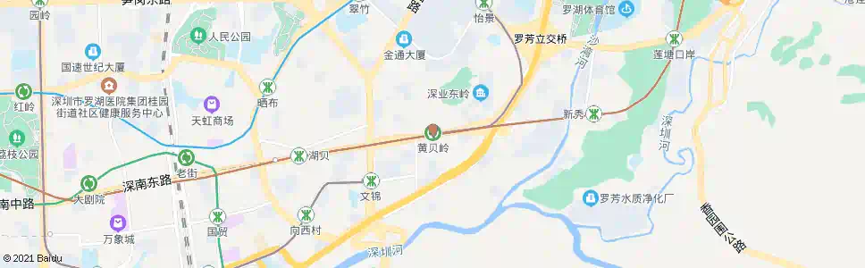 深圳黄贝岭地铁站4_公交站地图_深圳公交_妙搜公交查询2025