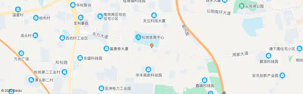 深圳松岗中学东_公交站地图_深圳公交_妙搜公交查询2025
