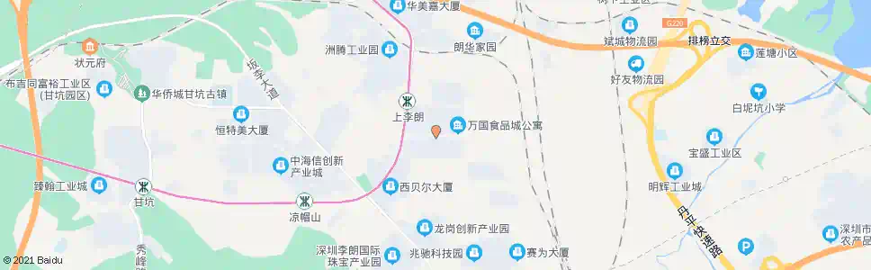 深圳万国食品城_公交站地图_深圳公交_妙搜公交查询2025