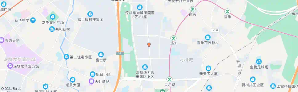 深圳华为生产中心_公交站地图_深圳公交_妙搜公交查询2025