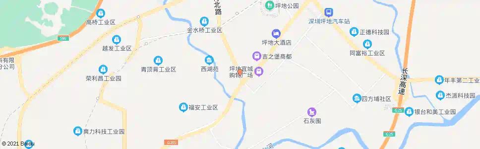深圳坪地中学东_公交站地图_深圳公交_妙搜公交查询2025
