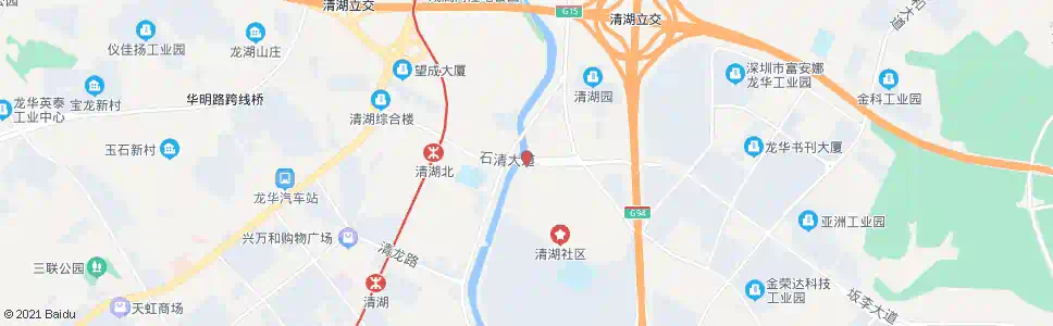 深圳清湖老村_公交站地图_深圳公交_妙搜公交查询2025