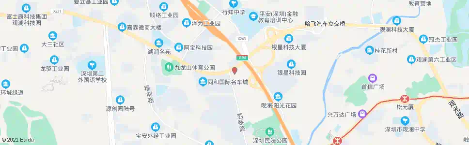 深圳观澜行政服务大厅_公交站地图_深圳公交_妙搜公交查询2025