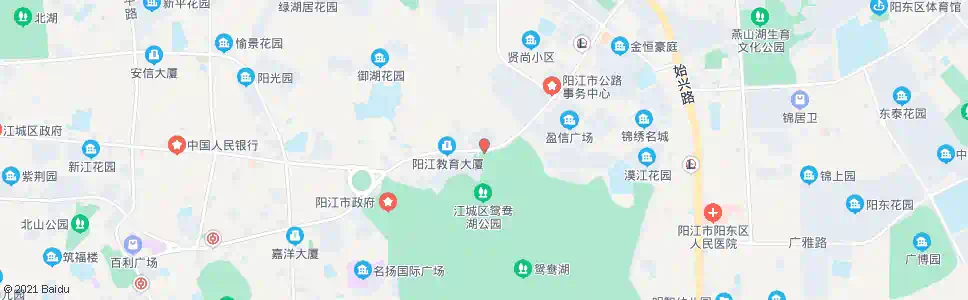 阳江鸳鸯湖公园_公交站地图_阳江公交_妙搜公交查询2025