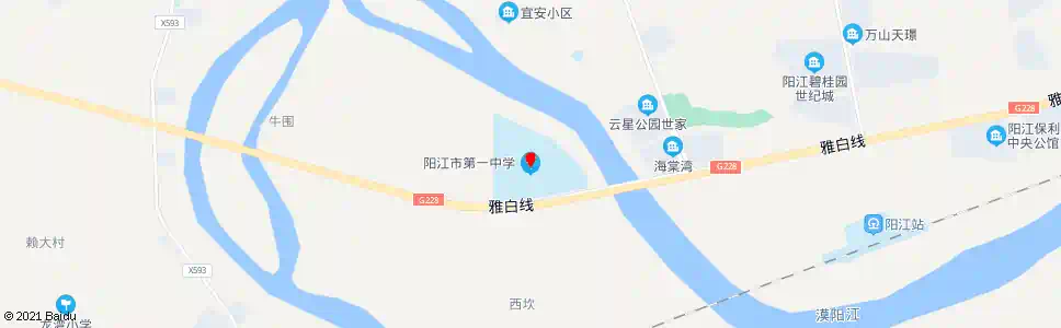 阳江市一中_公交站地图_阳江公交_妙搜公交查询2025