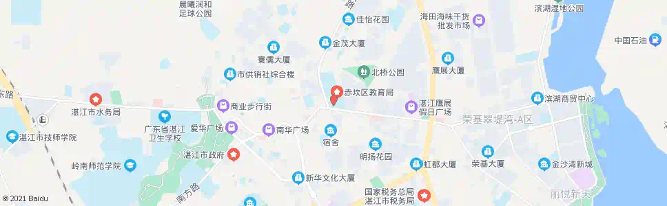 湛江赤坎游泳场_公交站地图_湛江公交_妙搜公交查询2025