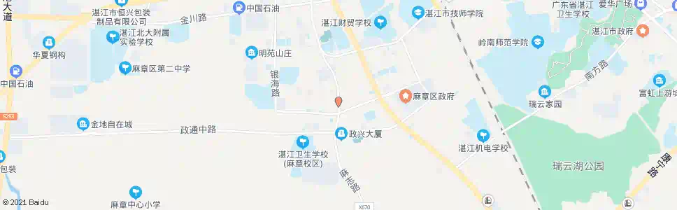 湛江麻志路口_公交站地图_湛江公交_妙搜公交查询2025