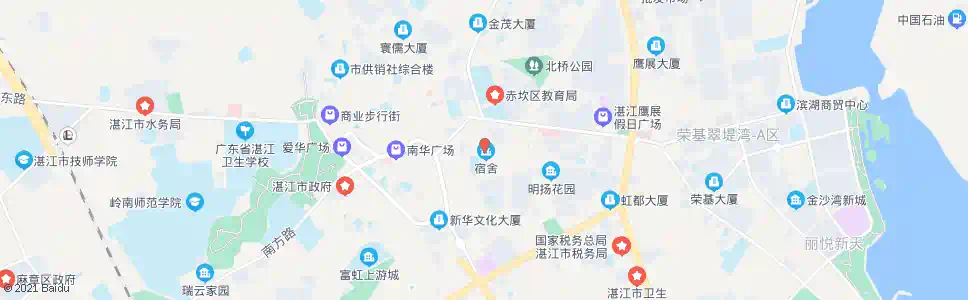 湛江海棠路北_公交站地图_湛江公交_妙搜公交查询2025