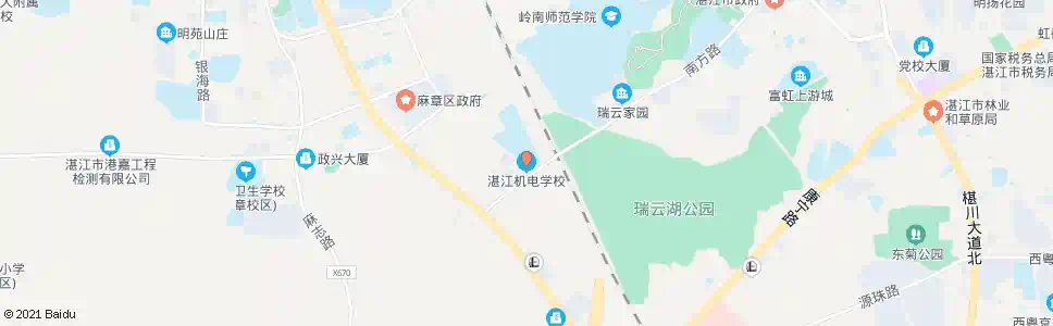 湛江机电学校_公交站地图_湛江公交_妙搜公交查询2025