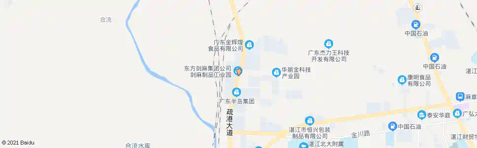 湛江东方剑麻_公交站地图_湛江公交_妙搜公交查询2025