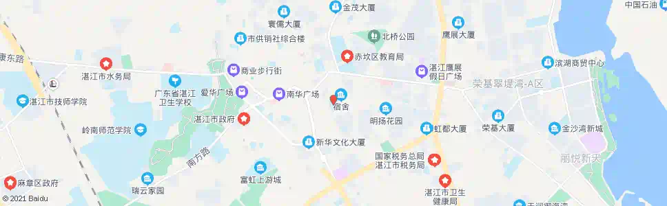 湛江十五中_公交站地图_湛江公交_妙搜公交查询2025