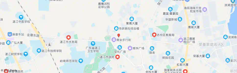 湛江大德路东_公交站地图_湛江公交_妙搜公交查询2025