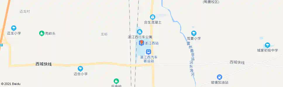 湛江西墩路口_公交站地图_湛江公交_妙搜公交查询2025