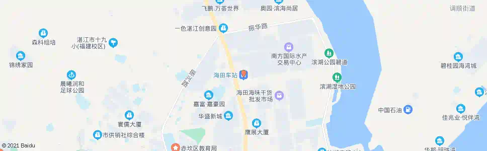 湛江海田车站_公交站地图_湛江公交_妙搜公交查询2025