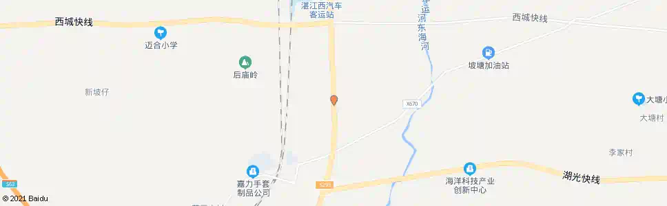湛江冯家塘村_公交站地图_湛江公交_妙搜公交查询2025