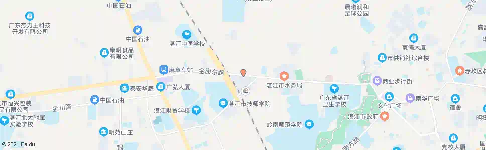 湛江金康东路_公交站地图_湛江公交_妙搜公交查询2025