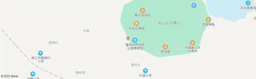 湛江湖光岩西门_公交站地图_湛江公交_妙搜公交查询2025