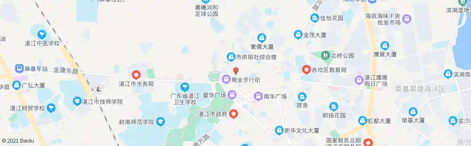 湛江大德路中_公交站地图_湛江公交_妙搜公交查询2025