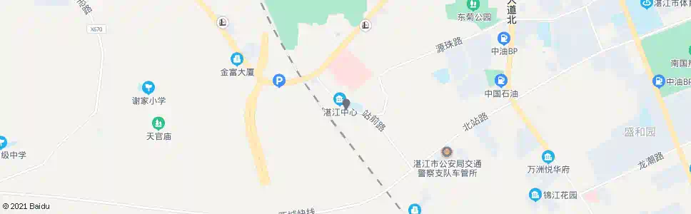 湛江站前路南_公交站地图_湛江公交_妙搜公交查询2025