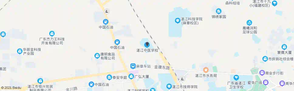湛江中医学校_公交站地图_湛江公交_妙搜公交查询2025
