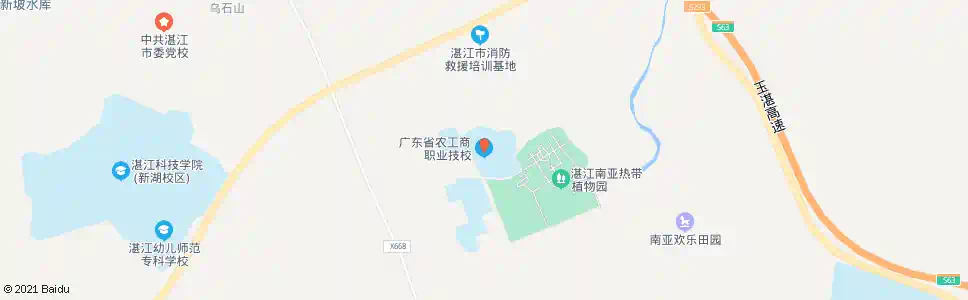 湛江农工商学校_公交站地图_湛江公交_妙搜公交查询2025