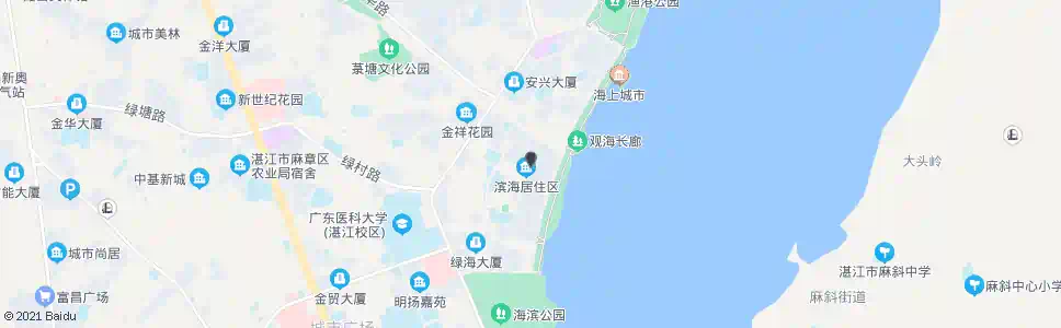 湛江海宁小区_公交站地图_湛江公交_妙搜公交查询2025